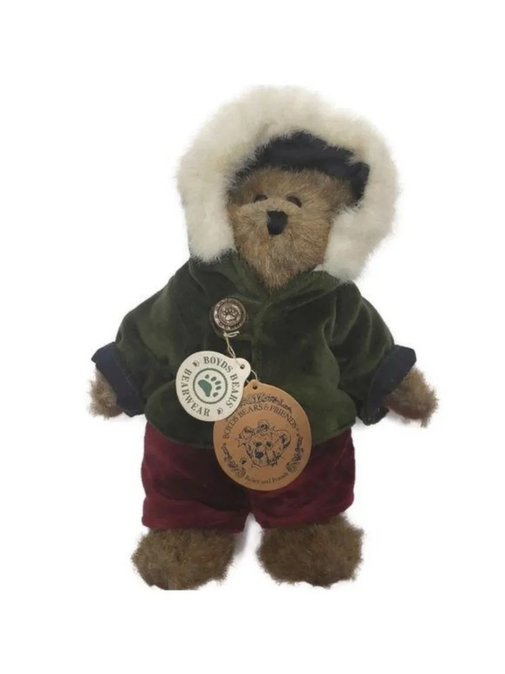 Boyds Bears Matthew H. Bear Limited Edition Plush In Winter Outfit 1998